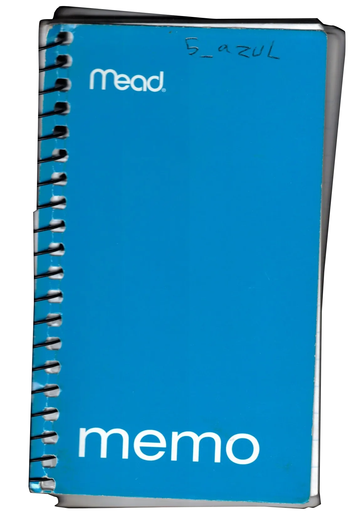 Cover of Notebook 05 (Blue)