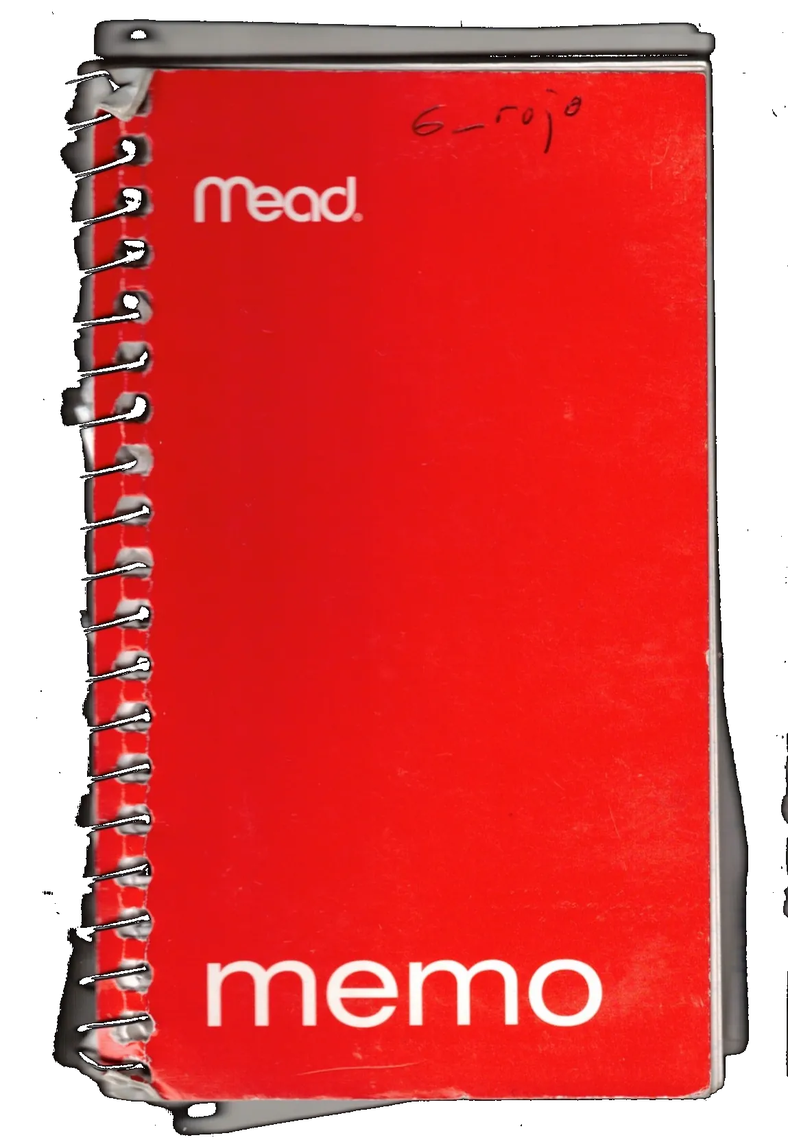 Cover of Notebook 06 (Red)